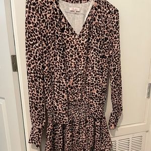 Parker leopard print shift dress
